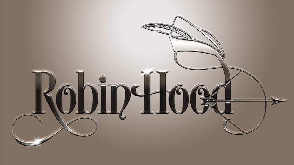 Logo for teaterforestillingen Robin Hood i 2016